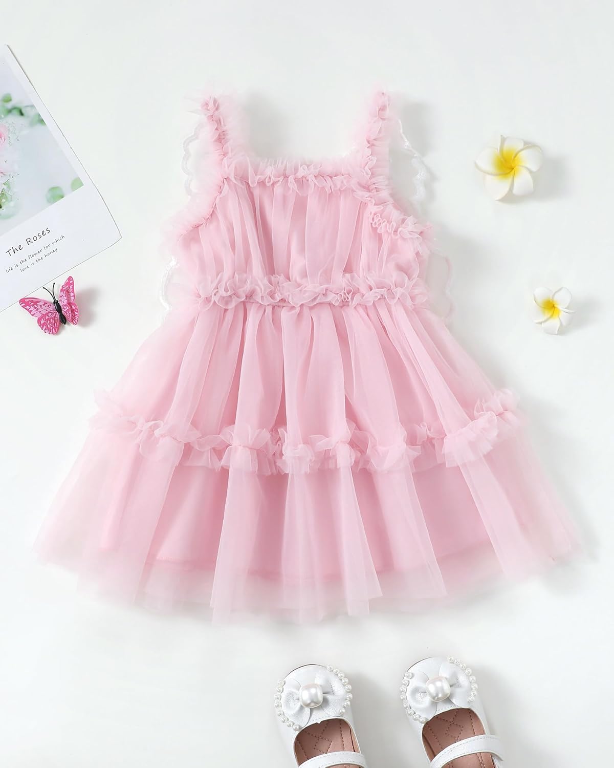 Baby Girl Dress Tulle Fairy Dress Toddler Girl Butterfly Summer Dresses Tutu Sundress Birthday Party Princess Clothes