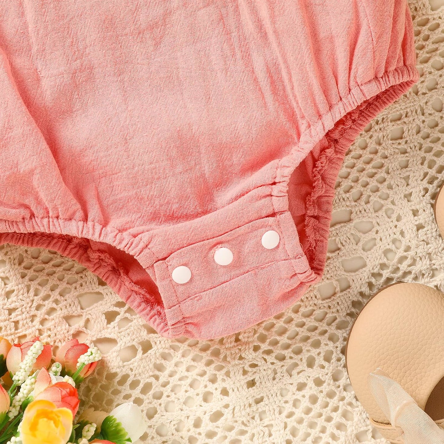 Baby Boys Girls 1st Birthday Romper Baby First Birthday Outfit Boy Solid Color Jumpsuit Cake Smash Outfit