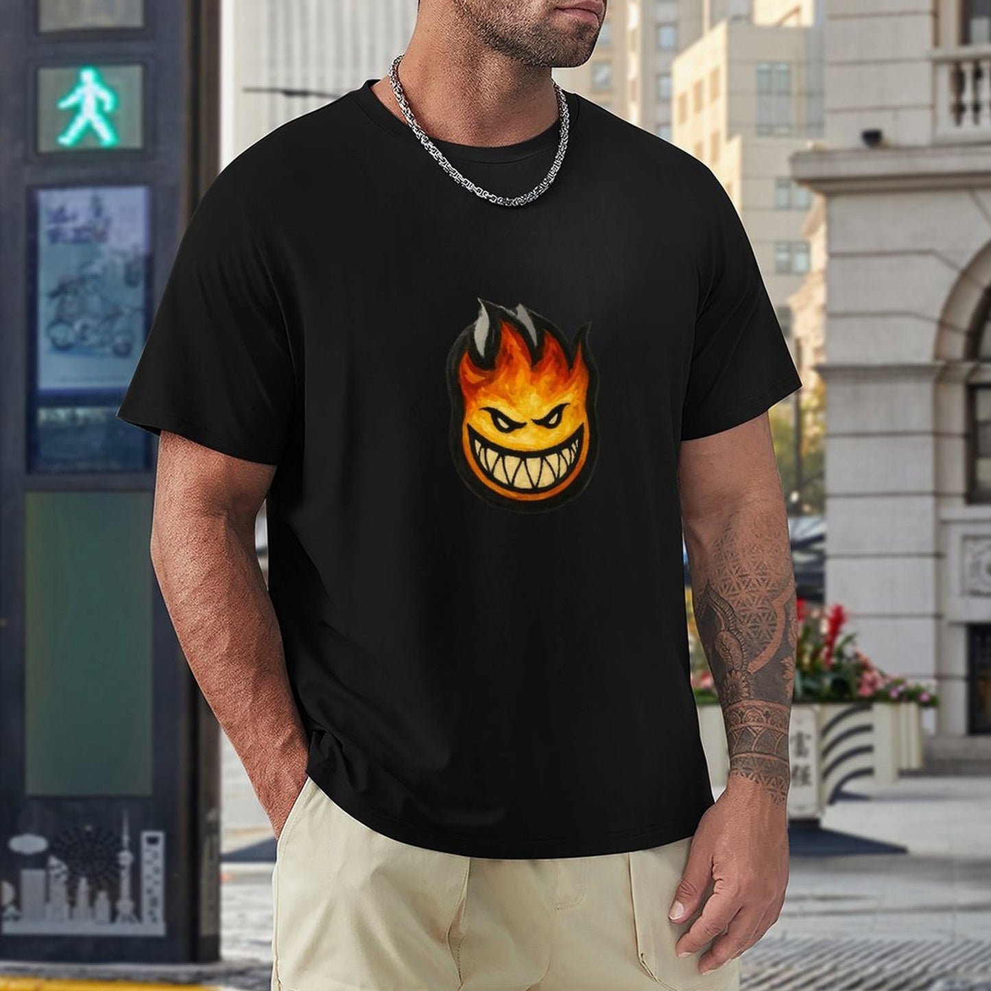 ,Men's Cotton Short-sleeved T-shirt, Breathable Loose-fitting Casual Summer Top, Suitable for Outdoor Activities and Daily Comfortable Wear,Men's T-shirt100%cottonz9ogpg503q3k