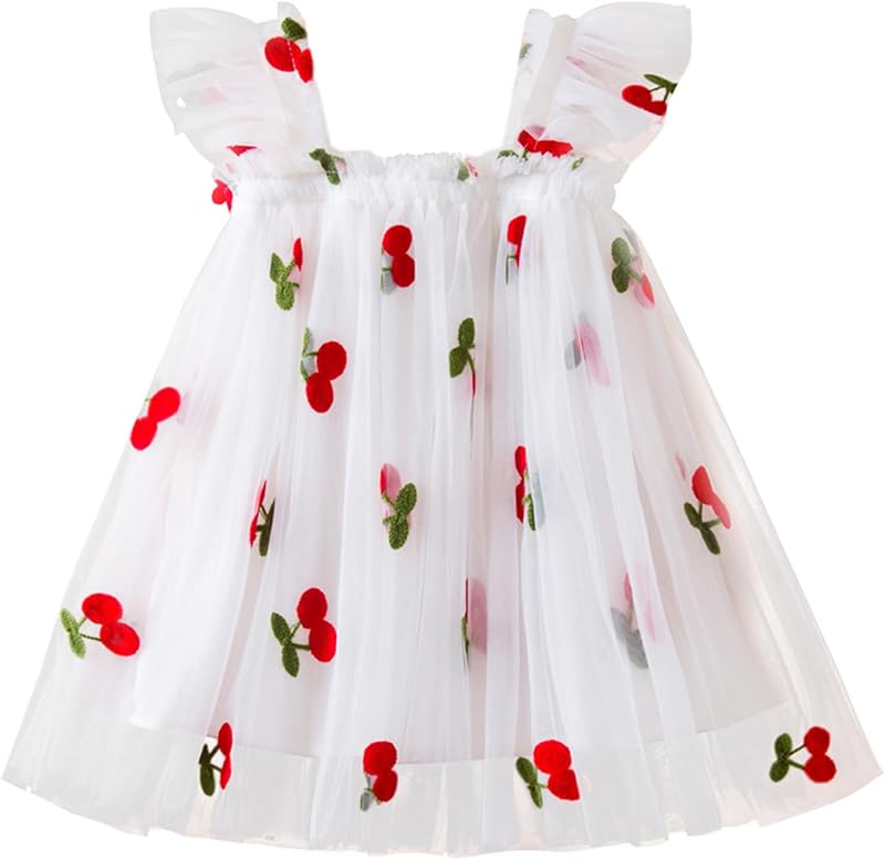 AGQT Baby Girls Tutu Dress Tulle Sundress Size 9M-5T