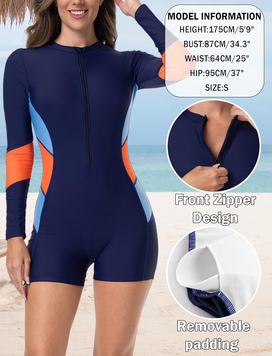 FEOYA Women’s One Piece Boyleg Bottom Surfing Swimsuit Long Sleeve Rash Guard UPF 50+ Bathing Suit Swimwear 2025