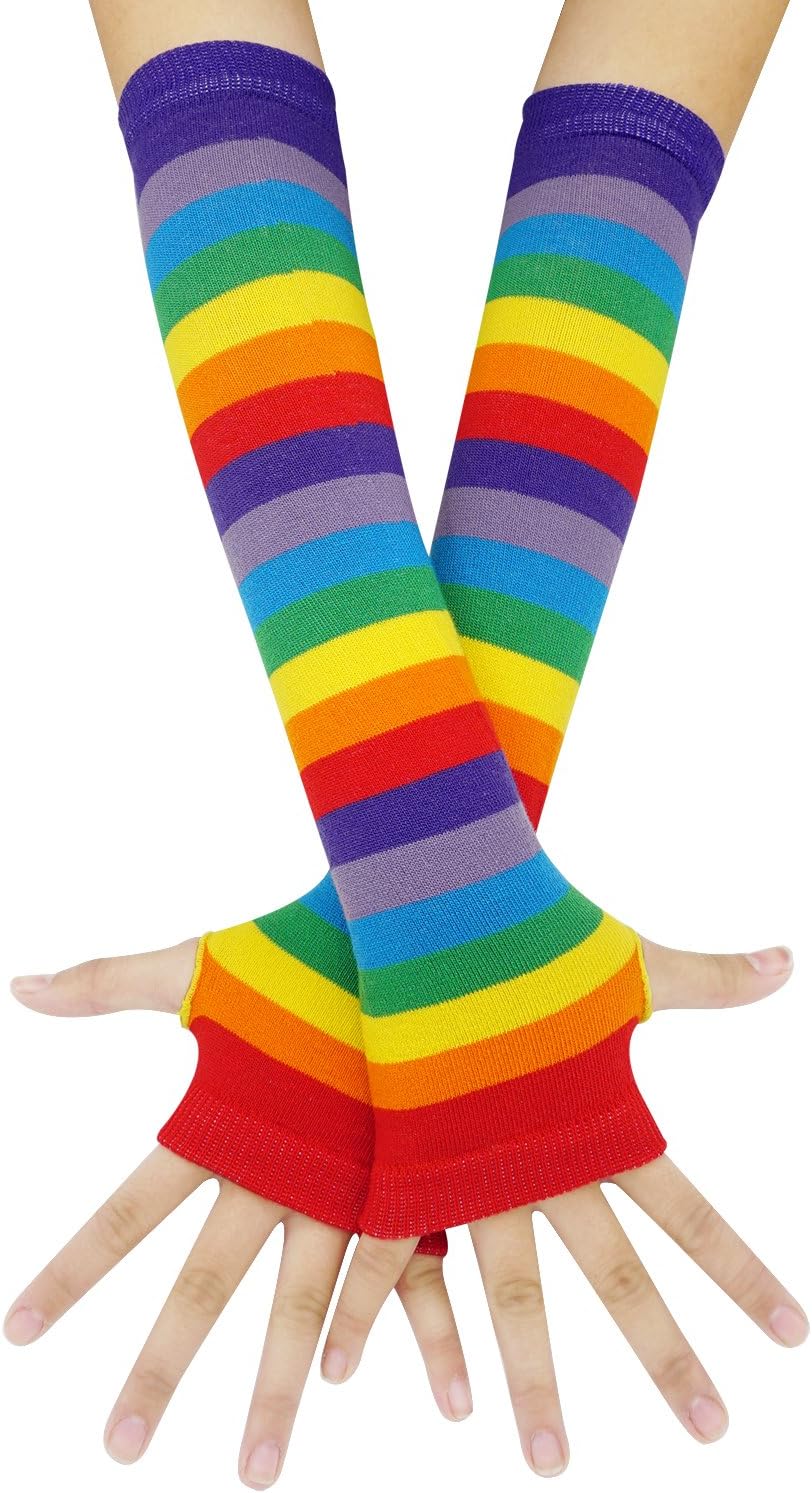 Bienvenu Punk Gothic Rock Long Arm Warmer Fingerless Gloves