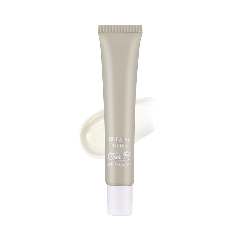 2-in-1 Silky Lip Butter Balm & Lip Gloss, Hydration with Shea & Olive Oil Blend, Non-Sticky Moisture for Chapped Lips, Natural Ingredients (6 Colors)