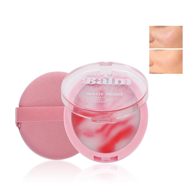Lavender Face Matte Setting Powder, Oil Control Face Pressed Matte Powder, Powder-free Makeup Setting Cream, Flawless Longlasting Finishing Lightweight Waterproof Balm,#01 Purple