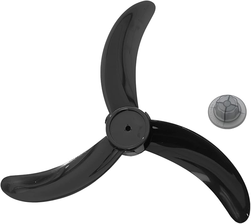 Plastic Fan Blade Replacement for Standing Pedestal Fan Table Fanner General Accessories with Nut Cover Type B 14 Inch