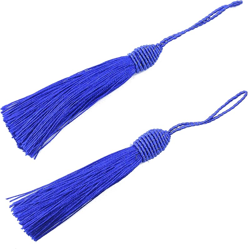 Makhry 20pcs 15.5cm/6 Inch Silky Floss Bookmark Tassels with 2-Inch Cord Loop and Small Chinese Knot for Jewelry Making, Souvenir, Bookmarks, DIY Craft Accessory (Peach Pink)