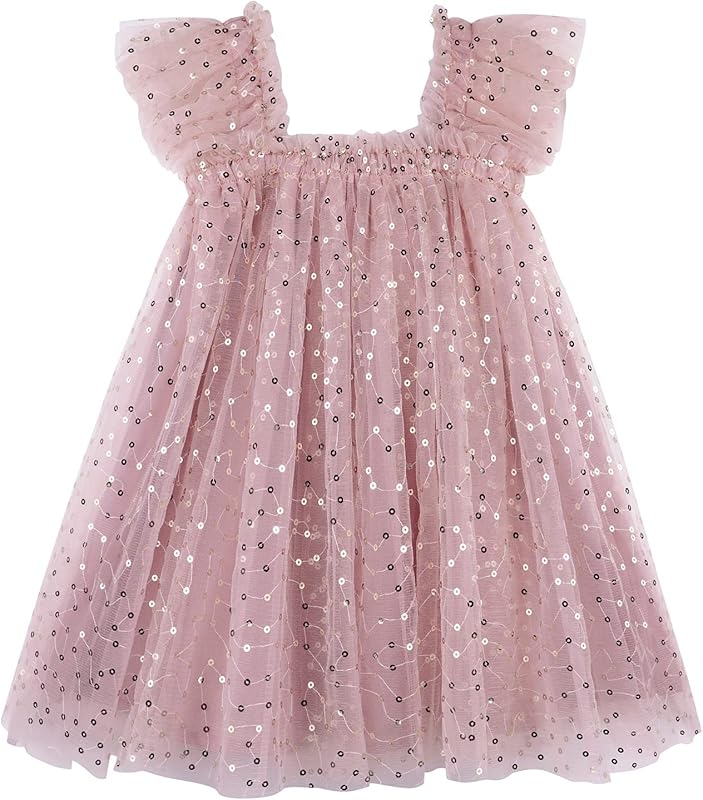 AGQT Baby Girls Tutu Dress Tulle Sundress Size 9M-5T