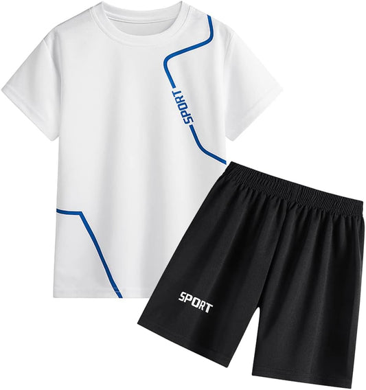Jingle Bongala Short Sleeve Athletic T-Shirt & Shorts Outfit Set