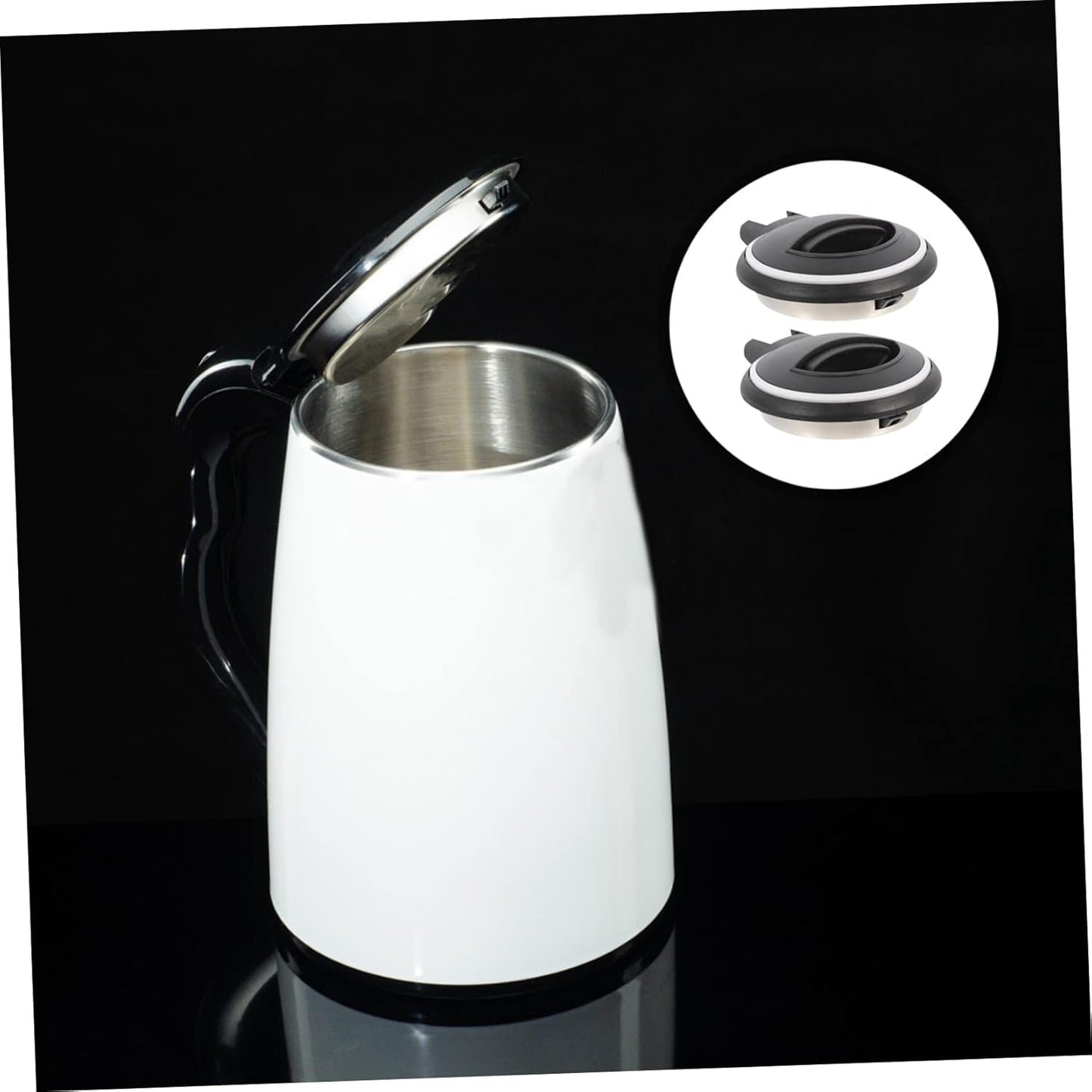 2pcs Teakettle Cover Electric Kettle Lid Easy Install Heating Water Kettle Cover for Convenient Pouring Replacement for Old Broken Lids