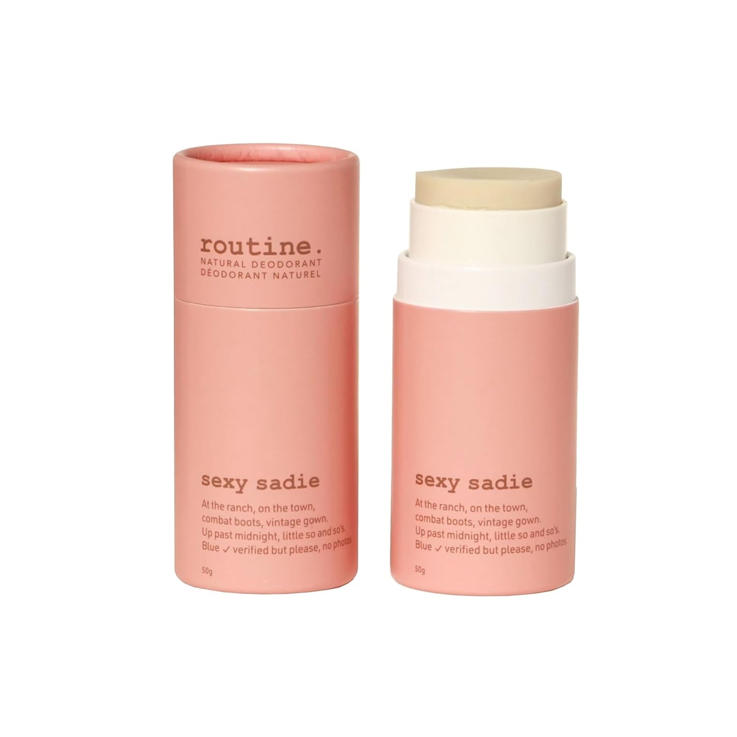 Routine Natural Deodorant Sexy Sadie Deo Stick | 50 grams Natural Deodorant Aluminum Free Natural Deodorant For Women & Men | (Stick Formula)