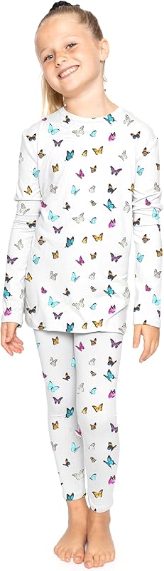 STRETCH IS COMFORT Oh So Soft Youth Girls Long Sleeve Crew and Leggings Set, Includes Top and Bottom