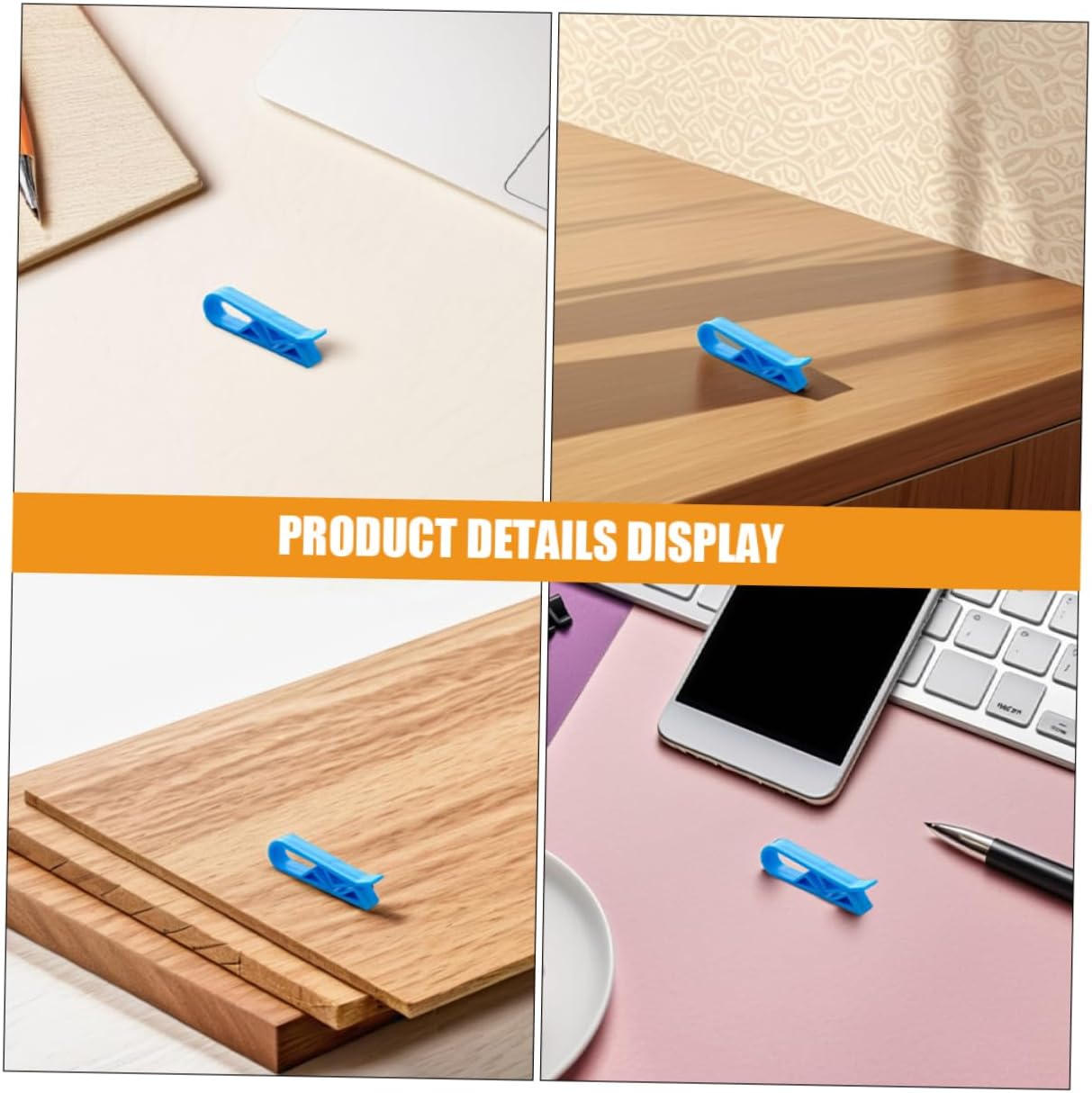 Unomor Kitchen Clips for Bags 40 Pcs Trash Bag Clips Heavy Duty Sealing Clips Bag Holder Clips for Trash Cans