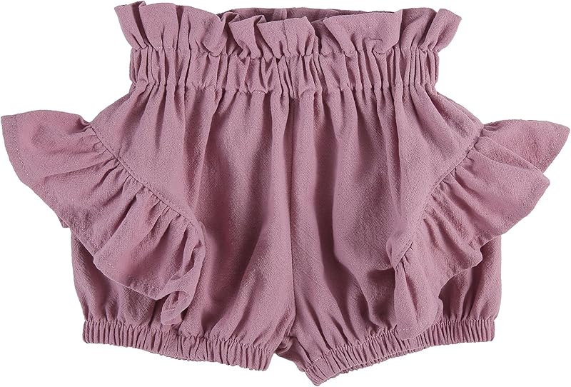 Baby Girls Ruffle Shorts Toddler Diaper Covers Little Girls Bottoms Bloomers Cotton Pants 3 Months-6T