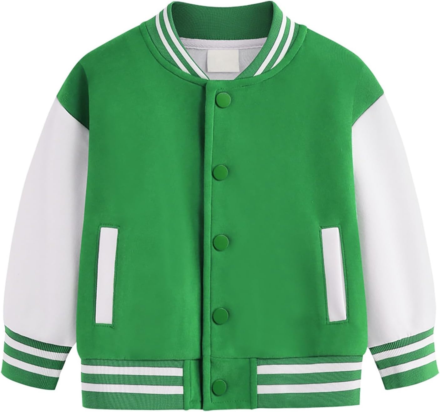Toddler Baby Boy Girl Baseball Jacket Y2 Varsity Bomber Jackets Print Color Block Button Letterman
