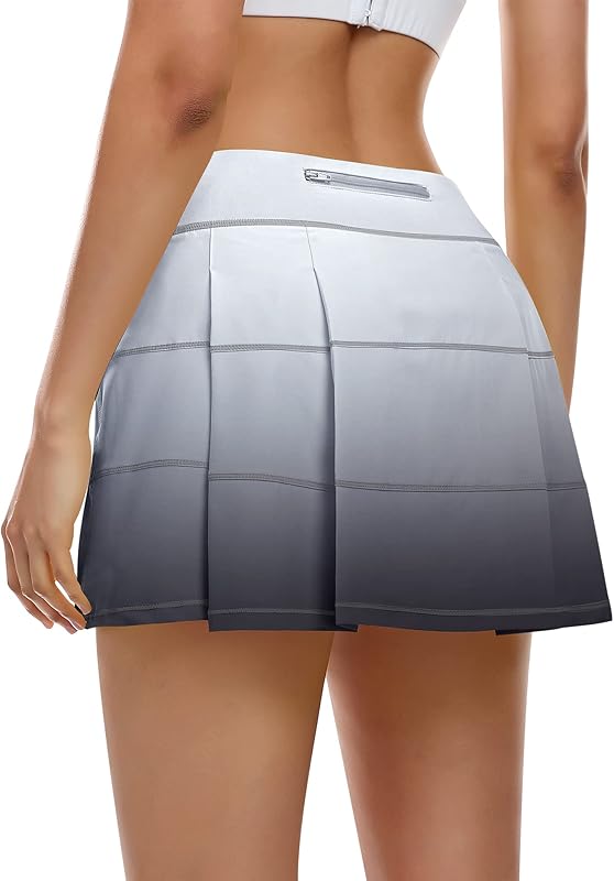 Ganado Tennis Skorts Skirts for Women with 4 Pockets Pleated Golf Skirt High Waisted Athletic Skort Workout Sports Skirt
