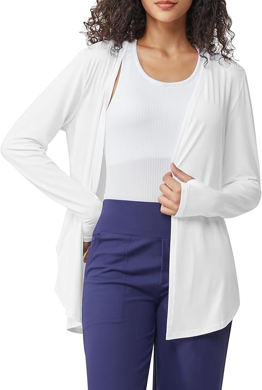 G4Free Lightweight Cardigans for Women UPF 50+ Long Sleeve Sun Shirts Open Front Summer Cover Ups UV Protection