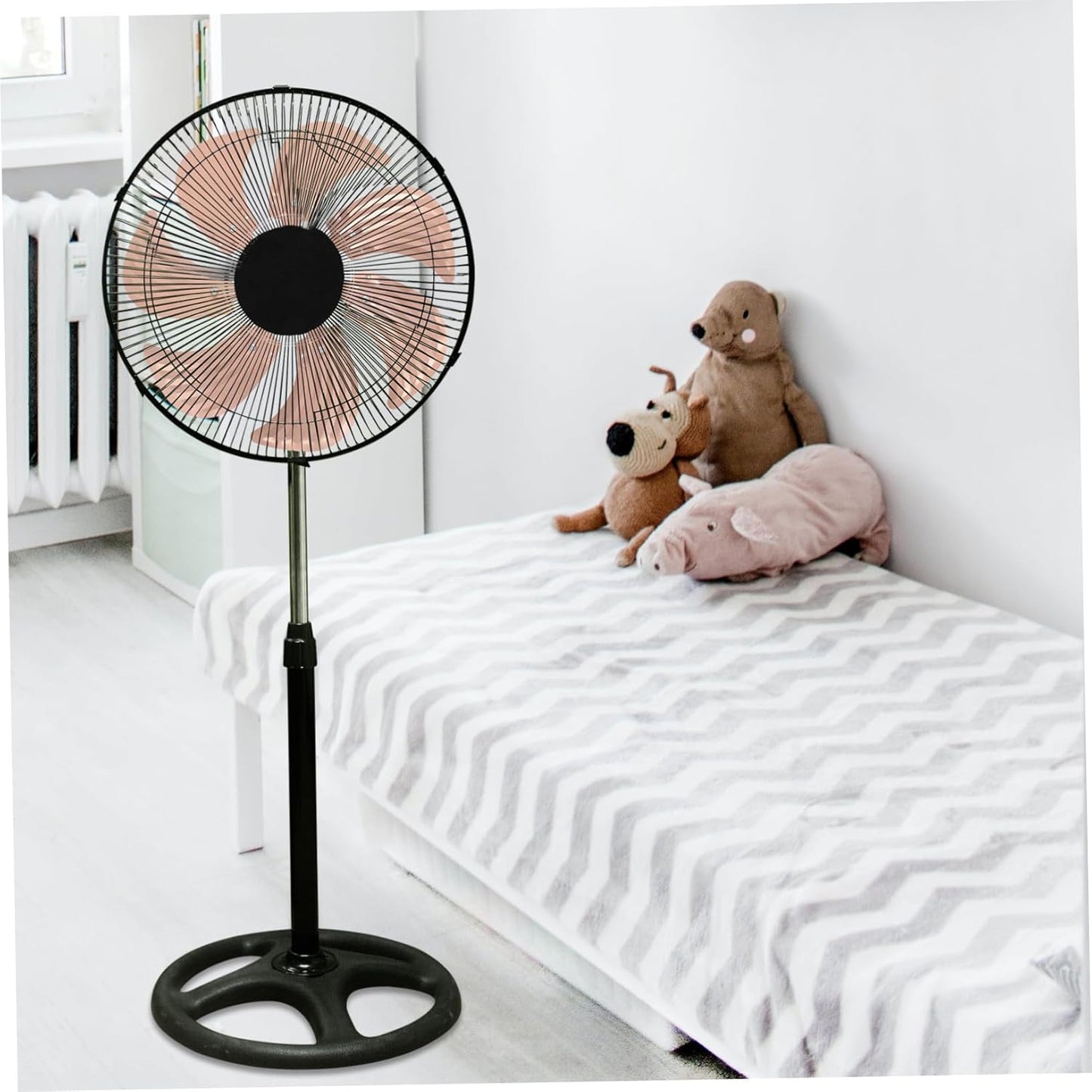 Aluminum Replacement Fan Blades Silent Design for Table and Floor Fans Efficient Airflow Easy Installation for Home Use