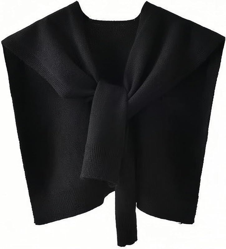 Sweater Shawl Wraps for Women Sweater Knitted Knotted Shawls Travel Casual Scarf Cape Shoulder Tops Fashion Wrap