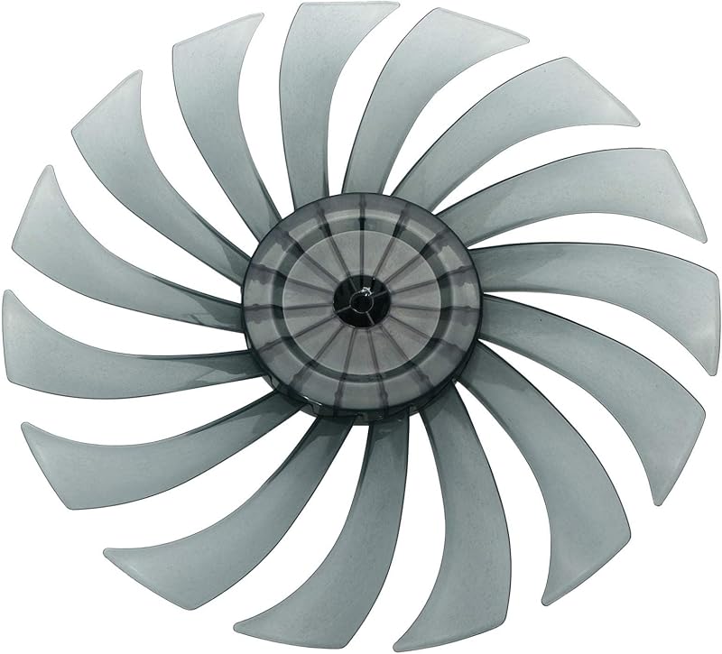 Plastic Fan Blade Replacement for Standing Pedestal Fan Table Fanner General Accessories with Nut Cover Type B 14 Inch