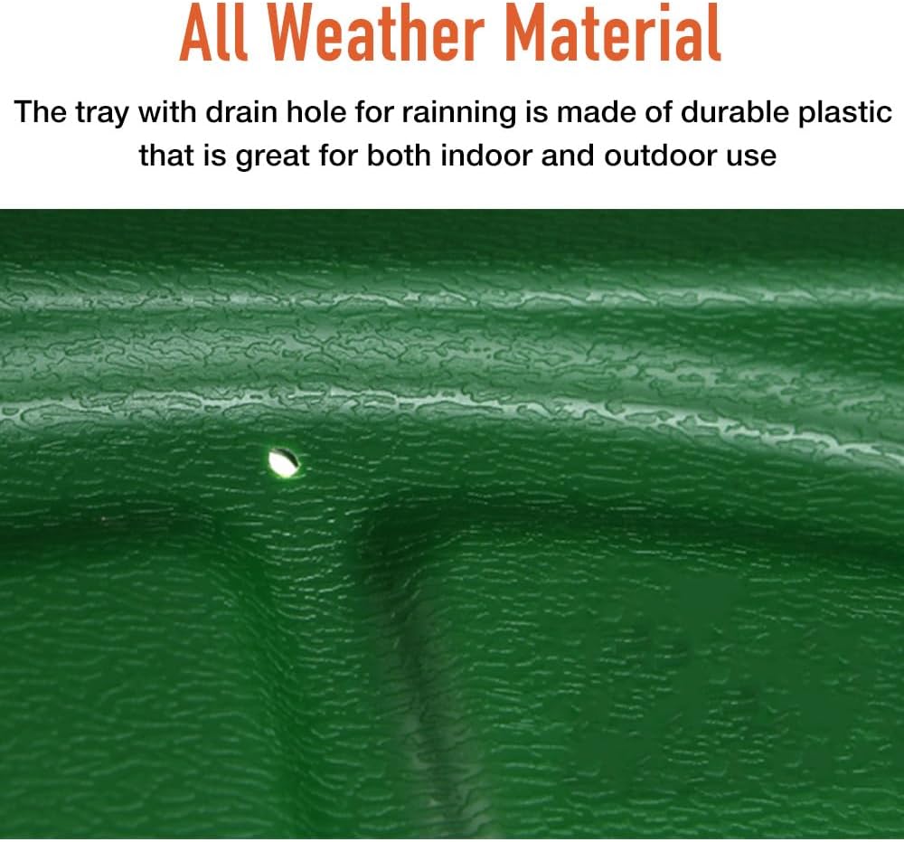 Golf Ball Tray for Practice Mat 100 Balls Large Capacity Heavy Duty ABS Holder for Indoor Outdoor Home Daily Training Men Gift