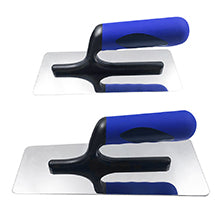 Stainless Steel Venetian Plaster Trowel 2 PC (Small: 200mm x 80mm & Medium: 240mm x 100mm) Paint Plastering Finishing Hand Tools