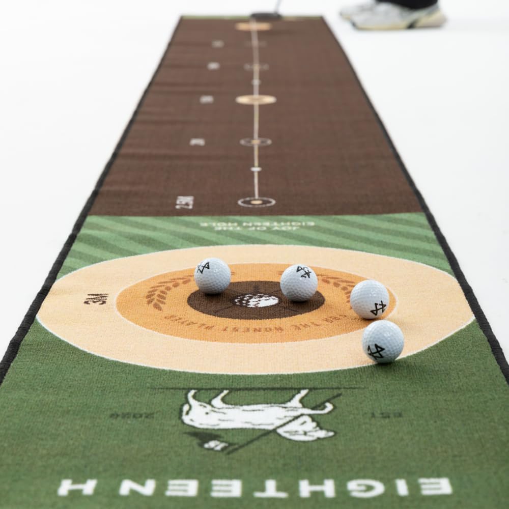 Putting Green Indoor Mat Golf Gifts for Men Golfing Practice Matt Training Aid Heoseok Pro