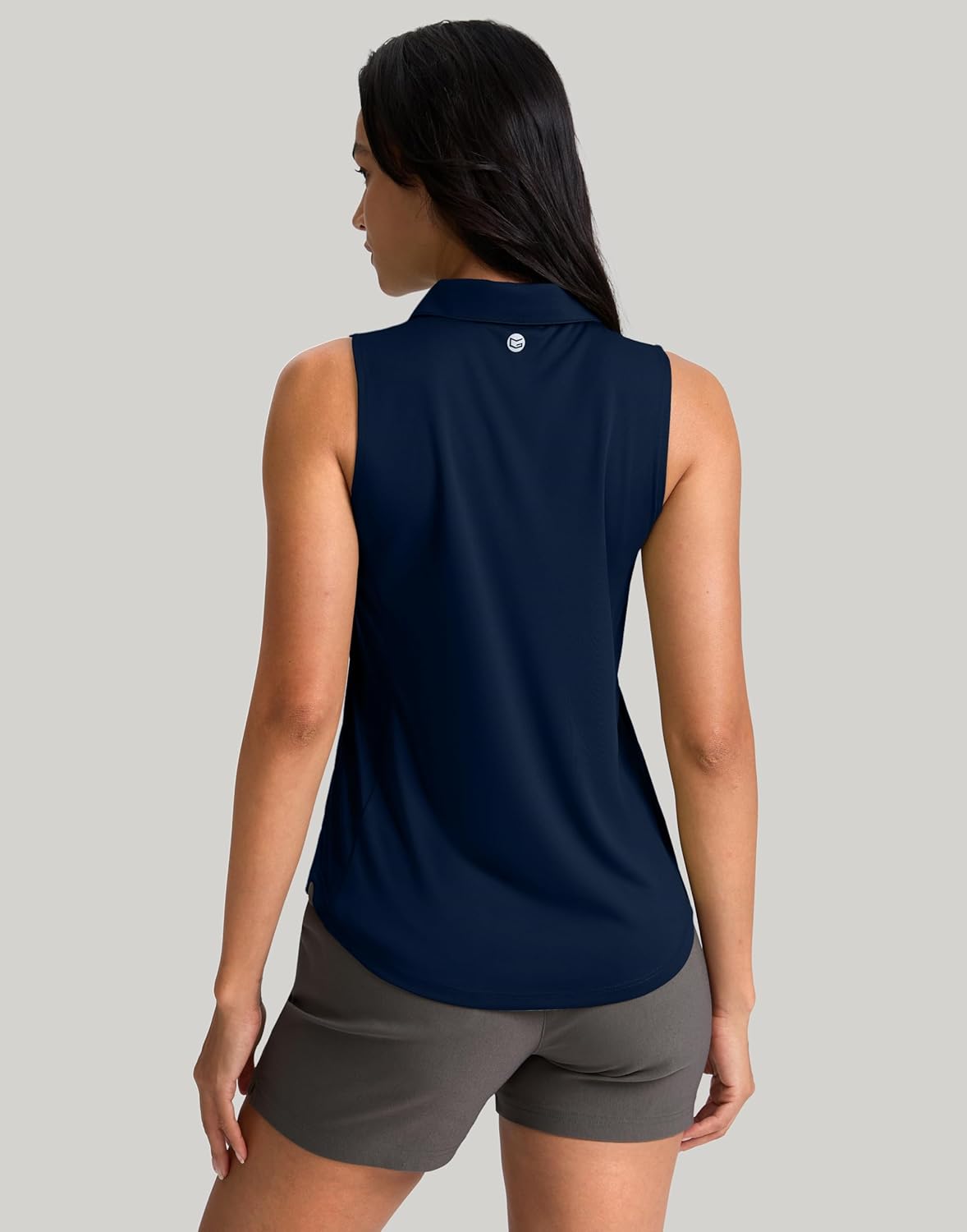 G Gradual Womens Golf Shirt Sleeveless Zip Up Polo Shirts for Women Collared Lightweight Tennis Athletic Tank Top