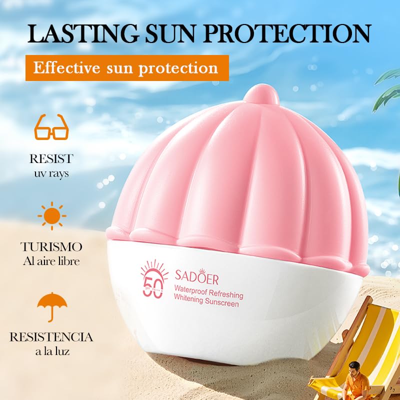 Travel-Size Sunscreen Set - 40ml Face SPF 50+ & 60ml Body Lotion, TSA-Approved, Reef-Safe, Broad Spectrum UVA/UVB Protection, Non-Greasy with Vitamin E & Aloe Vera