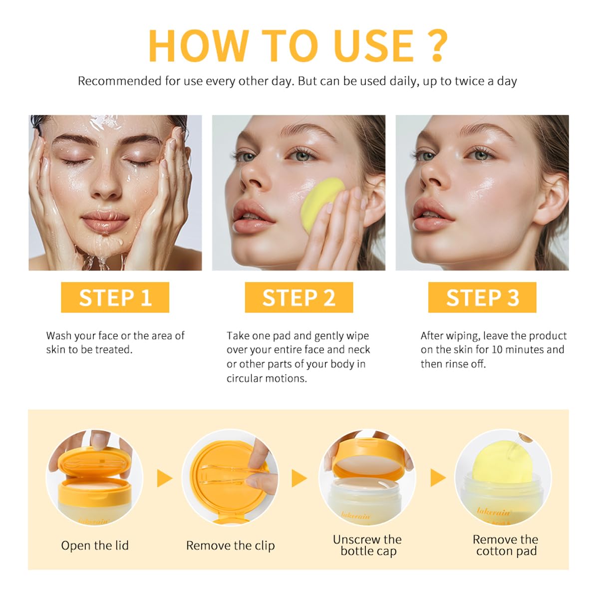 Turmeric Cleansing Pads 80 Counts, Turmeric Face Scrub Pads Exfoliating Face for deep cleansing Balance Skin Oil