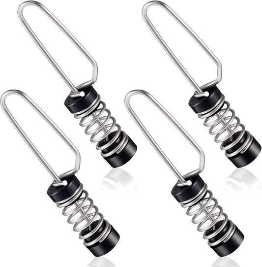 Moxweyeni Boat Flag Clips Stainless Steel Marine Flag Clips for Halyards Outrigger Lines Antennas Stern Lights Flagpole Rope Fishing