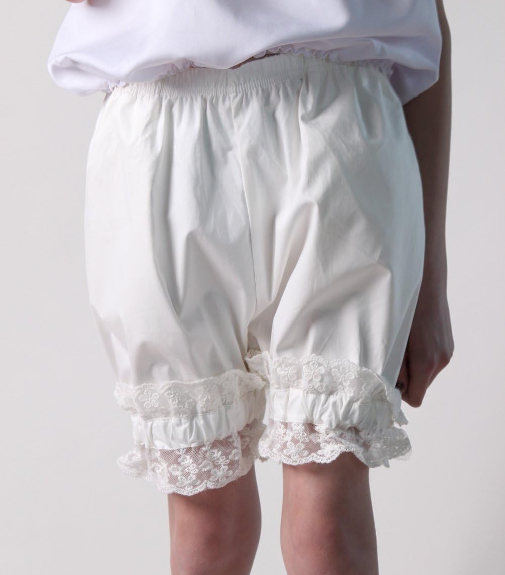 Girls Short Bloomers - Cream (Choose Size)