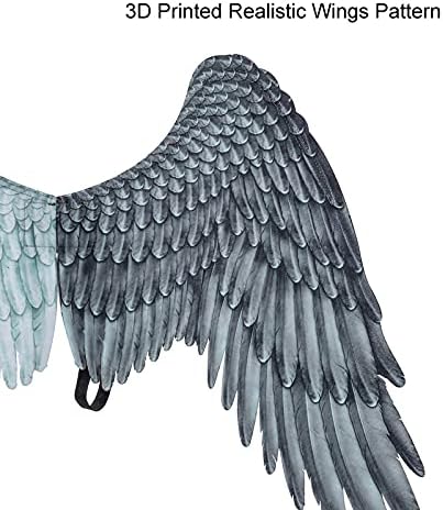 Alodidae 3D Angel Wings Costume with Elastic Straps Halloween Party Mardi Gras Cosplay Accessory
