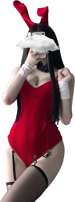 SINGUYUN Womens Sexy Bunny Costume Bunny Girl One Piece Bodysuit Anime Cosplay Rabbit Party Clothing