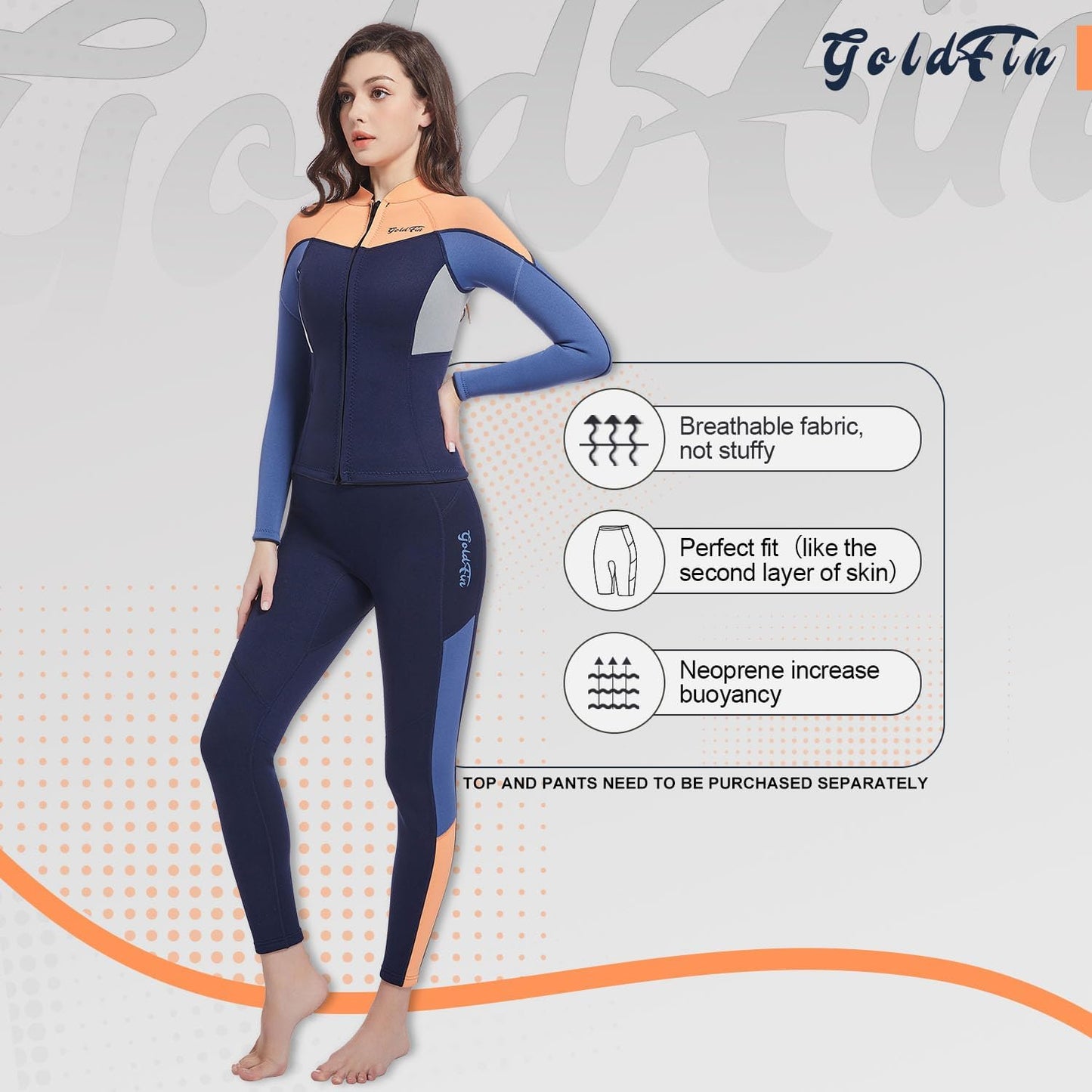 GoldFin Wetsuit Pants Women, 2mm Neoprene Pants Keep Warm for Water Aerobics Diving Surfing Swimming Snorkeling Scuba Kayaking Pants