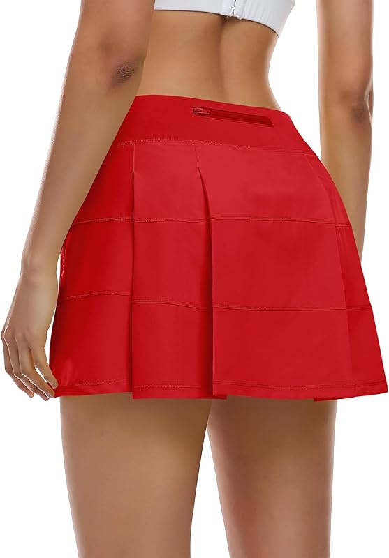 Ganado Tennis Skorts Skirts for Women with 4 Pockets Pleated Golf Skirt High Waisted Athletic Skort Workout Sports Skirt