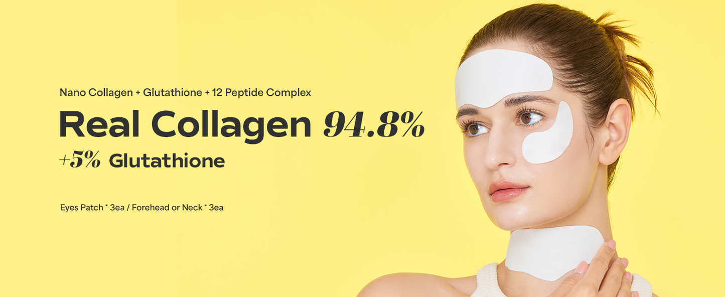 SUNGBOON EDITOR Deep Collagen Melting Patch | Real Collagen, Glutathione, Glass Skin, Skin Firming for Deep Wrinkle, Spot Correcting, Collagen Patches, Under Eye Mask, Korean Skin Care, 1.13 ounces