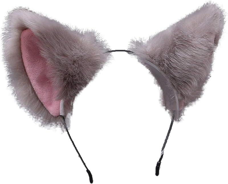 Faylay Cosplay Girl Plush Furry Cat Ears Headwear Accessory for Cam Girl Party