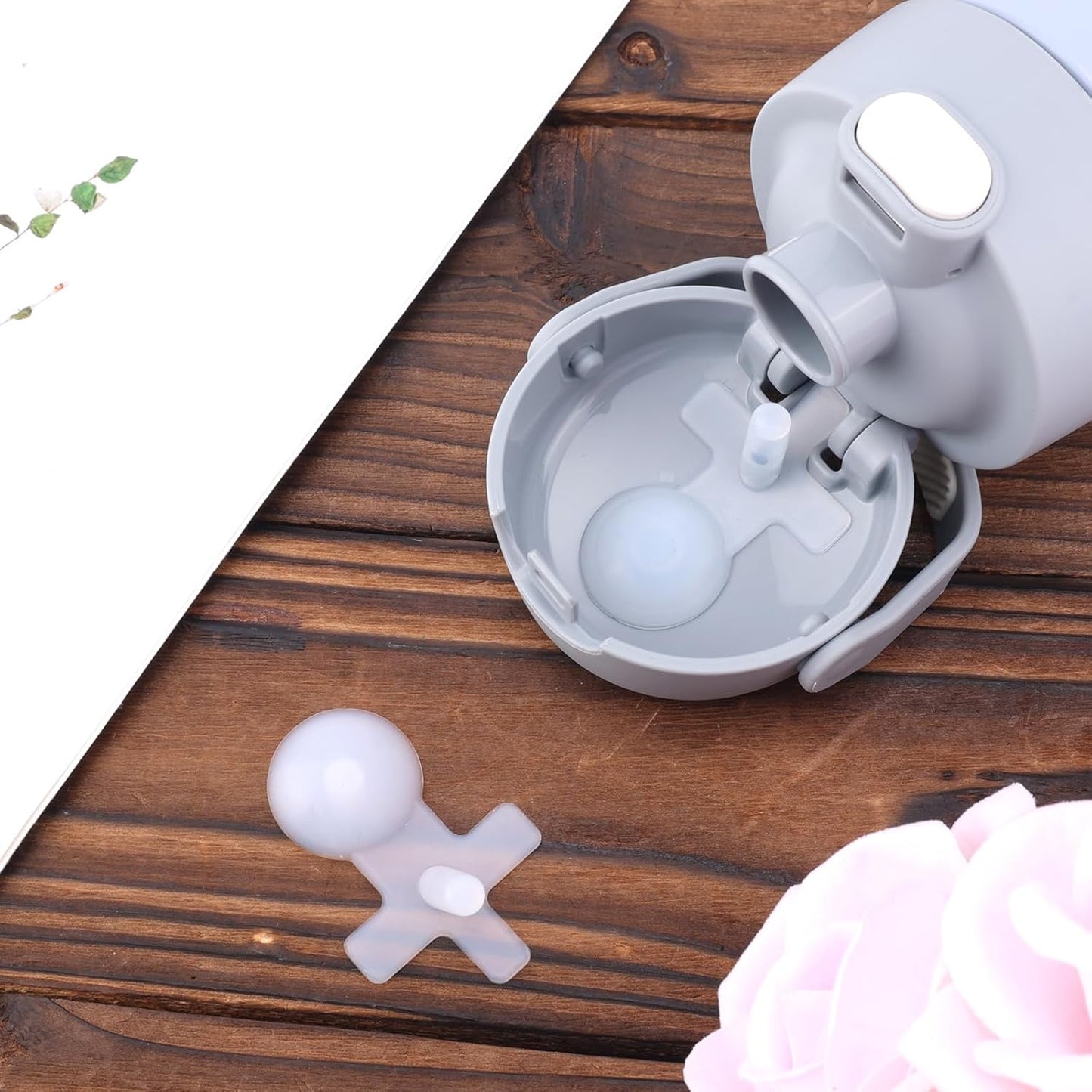 4pcs Replacement Leak Stopper for Thermos Funtainer 16 Oz Stainless Steel Vacuum Insulated Bottle, Spill Stopper Water Bottle Lid Seal Plug Replacement Parts Accessories for Thermos Funtainer