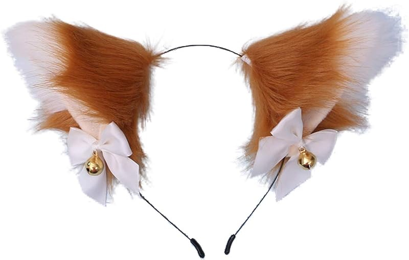 Faylay Cosplay Girl Plush Furry Cat Ears Headwear Accessory for Cam Girl Party