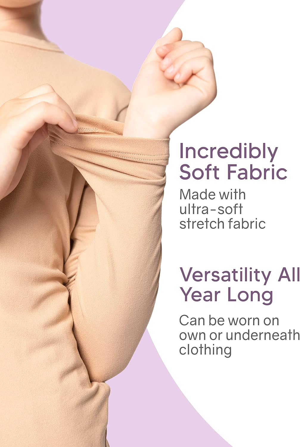 STRETCH IS COMFORT Oh So Soft Youth Girls Long Sleeve Crew and Leggings Set, Includes Top and Bottom