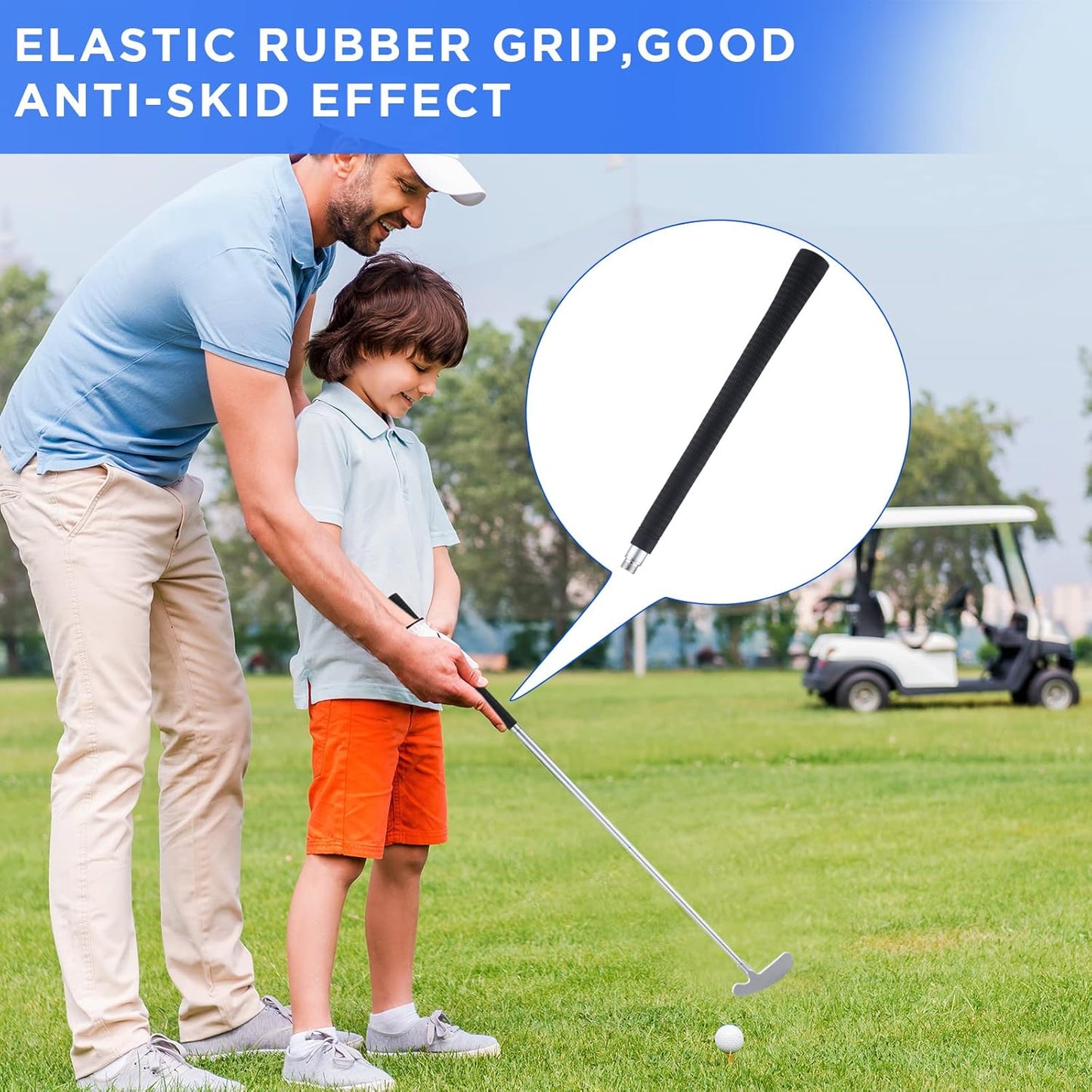 Wettarn 3 Sets Golf Putter Two Ways for Men Women Kids Club with 6 Practice Golf Balls for Left or Right Handed Golfers Indoor Outdoor