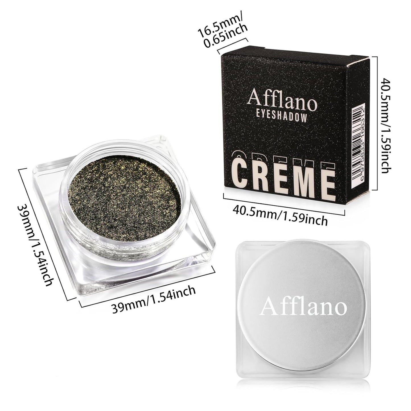 Single Shimmer Cream Eyeshadow, Rose Metallic Highly Pigmented Monochrome Eye shadow Palette, Blendable Sparkly Eye Glitter Waterproof Natural Mini EyeMakeup Brightener Highlighter for 24 hours makeup
