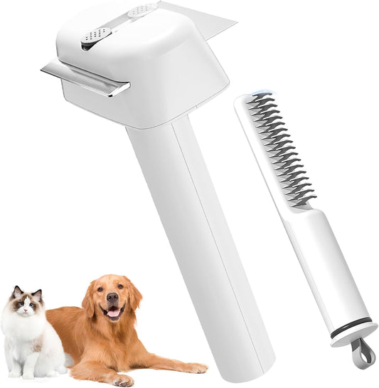 ペット コーム Dog Cat ブラシ くし トリミング グルーミング Suitable for both long and short hair types Painくない