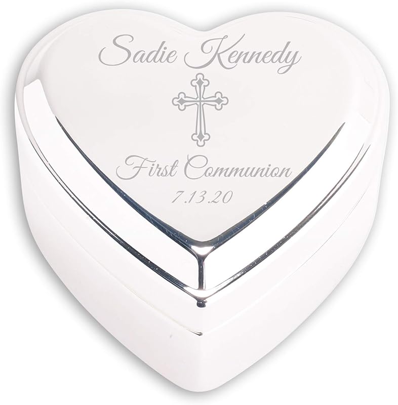 Cherished Moments Silver Toned Heart Shaped Jewelry Keepsake Box for Jewelry, Trinkets or Special Treasures