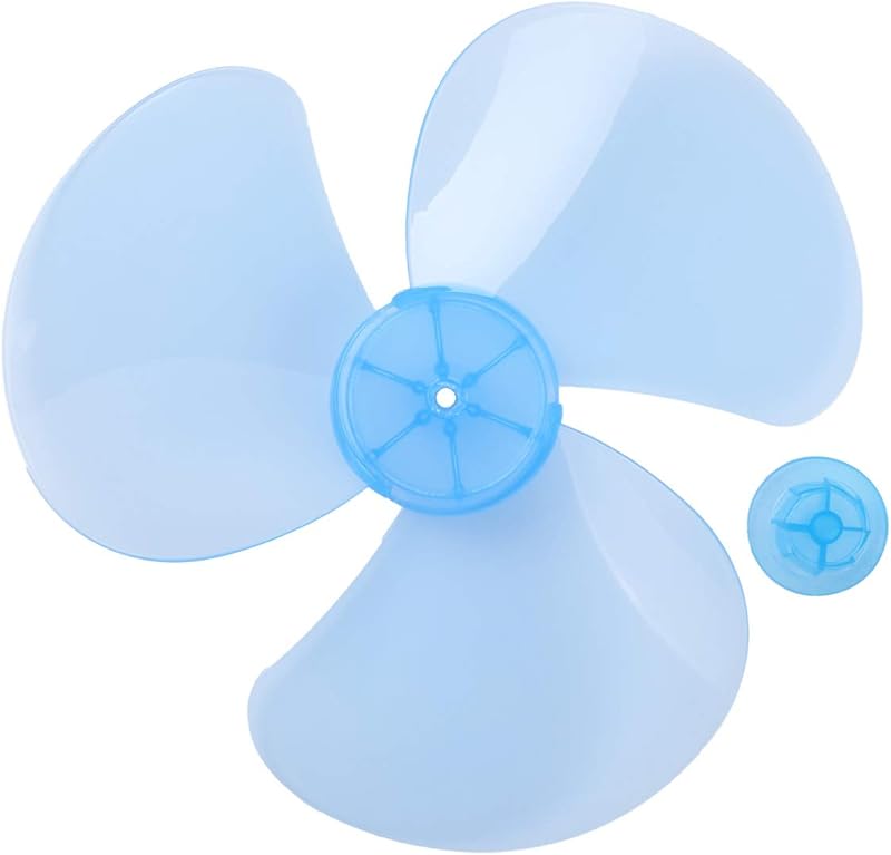 Plastic Fan Blade Replacement for Standing Pedestal Fan Table Fanner General Accessories with Nut Cover Type B 14 Inch