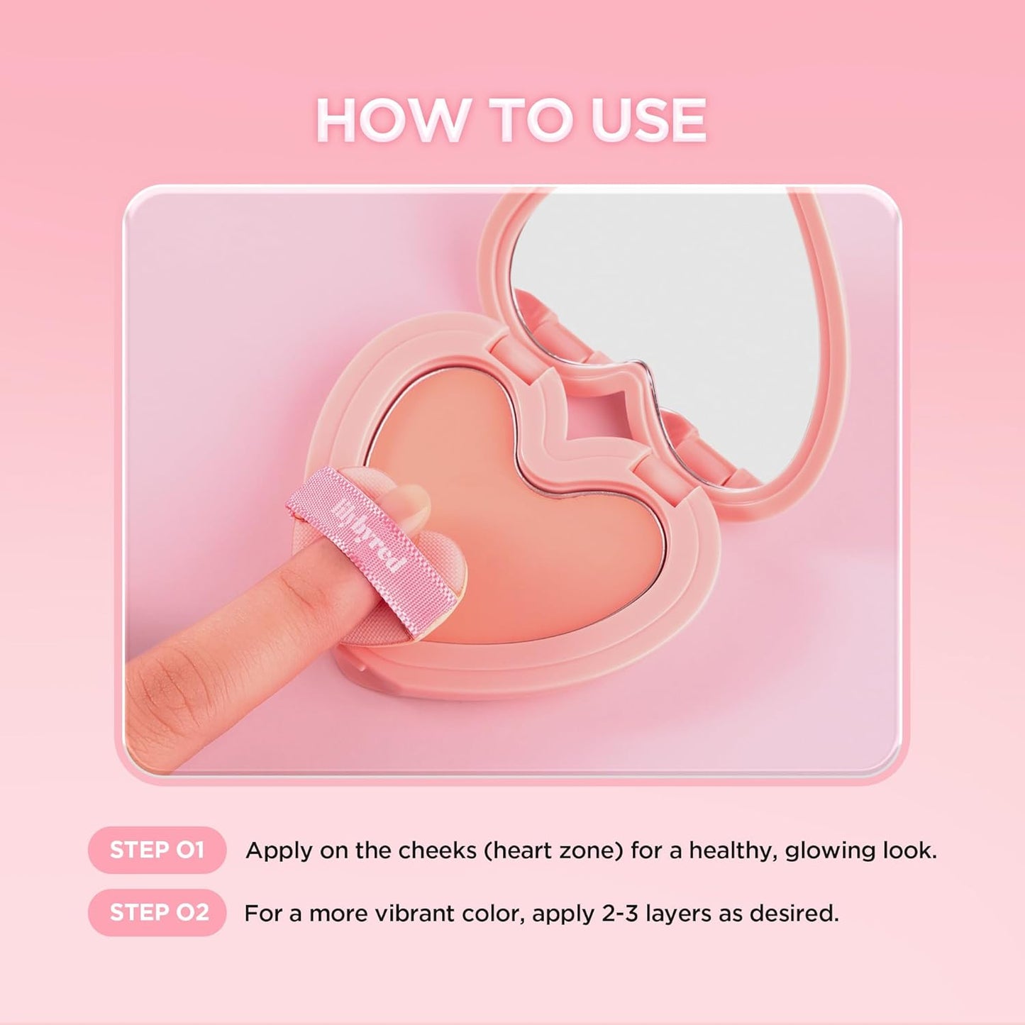 lilybyred LUV BEAM Cheek Balm | Soft Color, Glowy Finish, Creamy Texture | Natural-Looking Flush | Korean Beauty (02 Innocent Pink)