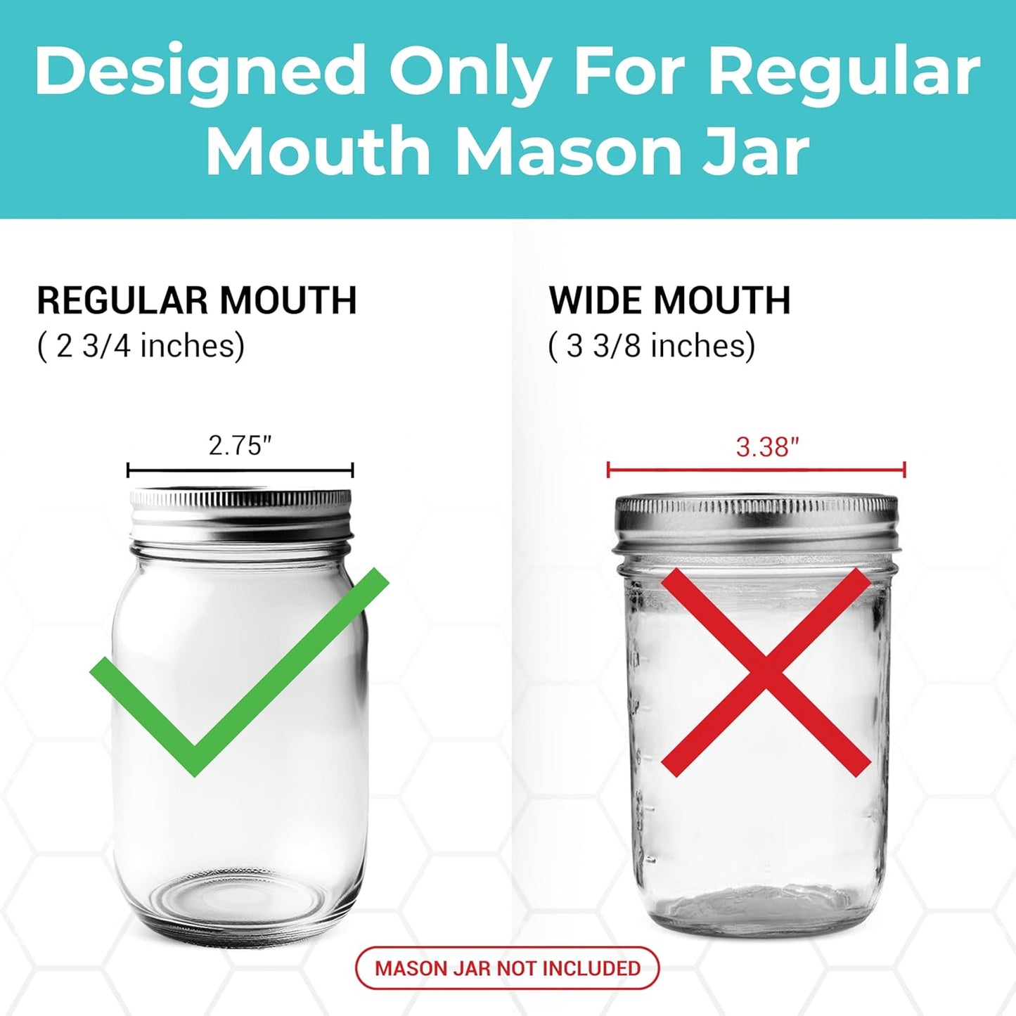 Bee Feeder for Mason Jar Made of Silicone - Bee Watering Station for Garden Compatible with Regular Mouth Mason Jars (2 Pack)