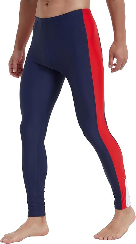 Ubestyle UPF 50+ Men's Active Surfing Water Leggings Swim Pants Swim Tights Beach Pants Sun Protective