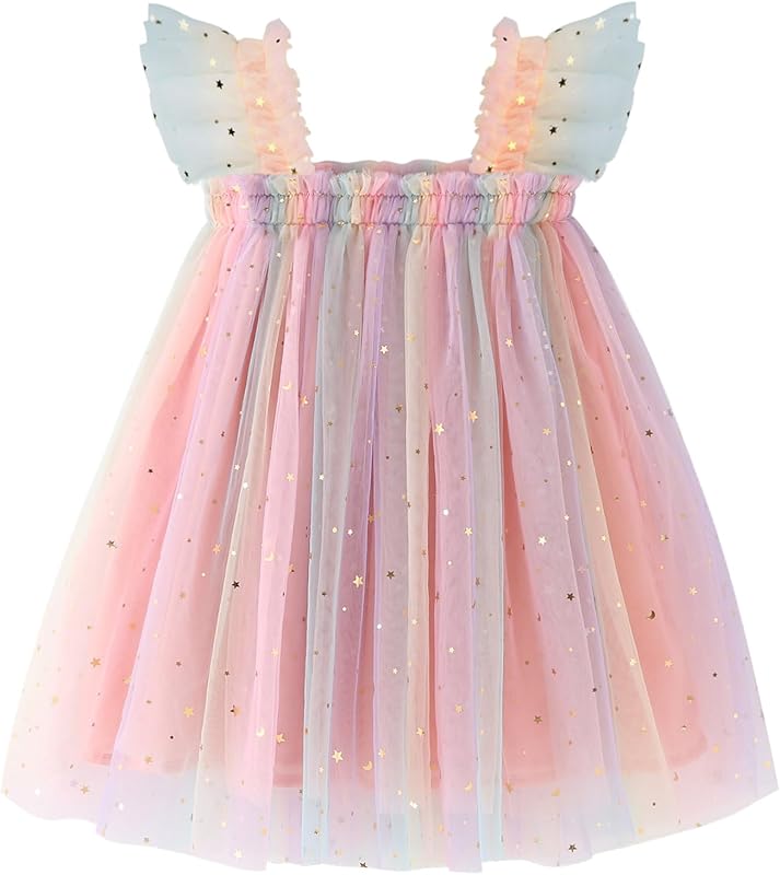 AGQT Baby Girls Tutu Dress Tulle Sundress Size 9M-5T