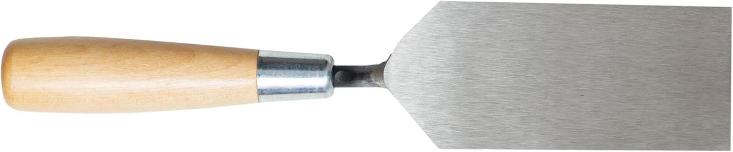 MARSHALLTOWN Margin Trowel, 5 x 2 Inch, Spread Mortar and Tile Adhesive, Durable High Carbon Steel, Wood Handle, Tile Trowel, Made in the USA, 52
